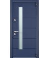 Дверь входная с терморазрывом 60 COTTAGE 03 - ЛКП Синий сапфир