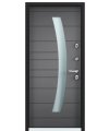 Дверь входная с терморазрывом 60 COTTAGE 04 - ЛКП Темный пепел SNG-4