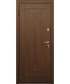 Дверь входная в квартиру Cerber 28 - Наборная панель из массива бука. Цвет: Бук кремовый. L-образные наличники с зарезкой под петли.
